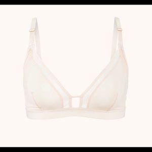 Lively BNWT mesh trim maternity bralette pink S
